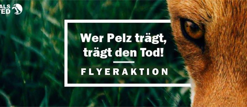 Aufklärungsaktion “Wer Pelz trägt, trägt den Tod” Aufklärungsaktion “Wer Pelz trägt, trägt den Tod”