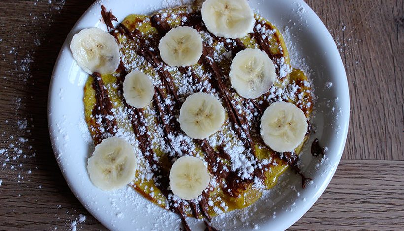 Tierleidfrei genießen: Bananen-Kokos-Pfannkuchen Tierleidfrei genießen: Bananen-Kokos-Pfannkuchen