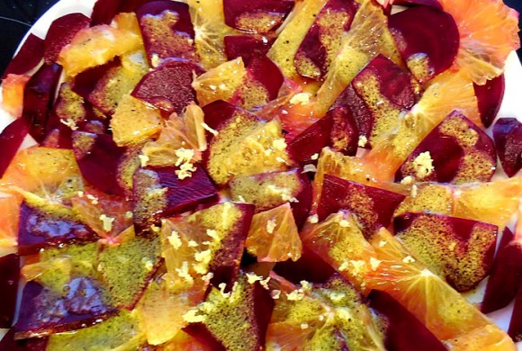 Tierleidfrei genießen: Rote-Beete-Orangen Salat Tierleidfrei genießen: Rote-Beete-Orangen Salat