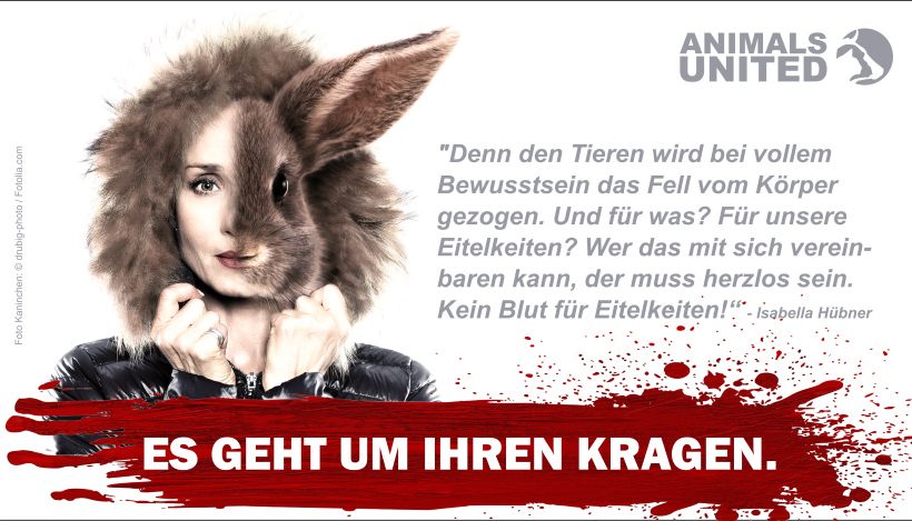 “Sturm der Liebe”-Star Isabella Hübner gegen Pelz “Sturm der Liebe”-Star Isabella Hübner gegen Pelz