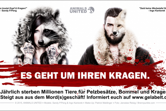 “Es geht um IHREN Kragen!” – Ingo Kantorek und Sandy P. Peng gegen Pelz “Es geht um IHREN Kragen!” – Ingo Kantorek und Sandy P. Peng gegen Pelz