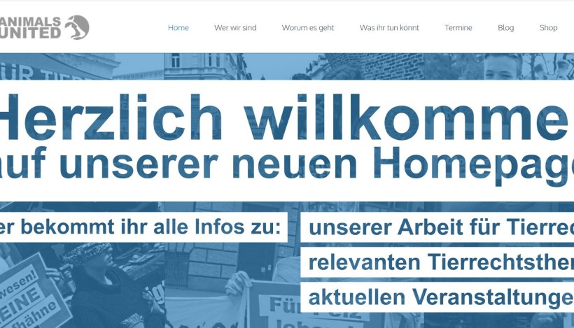 Mit neuer Homepage für Tierrechte! Mit neuer Homepage für Tierrechte!