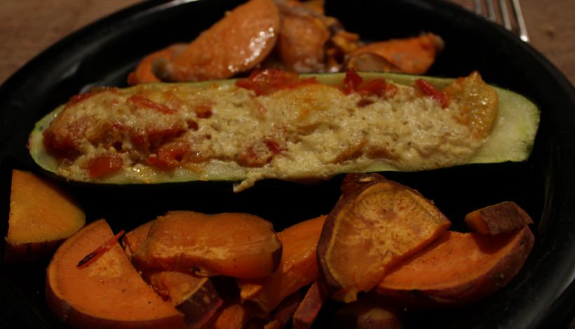Tierleidfrei genießen: Gefüllte Zucchini Tierleidfrei genießen: Gefüllte Zucchini