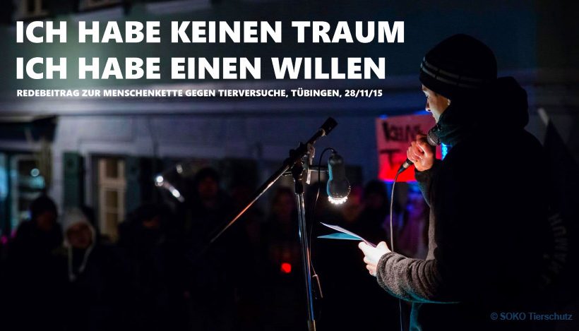“Ich habe keinen Traum, ich habe einen Willen!” “Ich habe keinen Traum, ich habe einen Willen!”